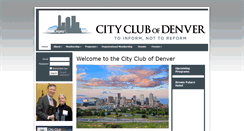 Desktop Screenshot of cityclubofdenver.org