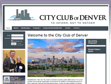 Tablet Screenshot of cityclubofdenver.org